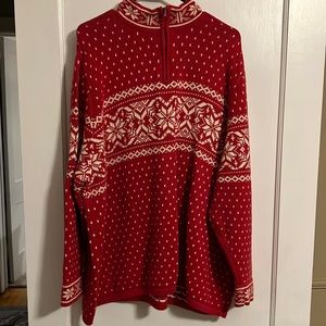 Winter sweater.  Never worn.  No piling or wear around sleeves.